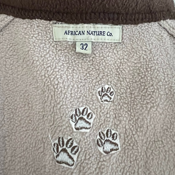 Beige Safari Fleece Jacket | Zippered Top | Adjastable Bottom | 32 US 0-2 - Picture 7 of 7